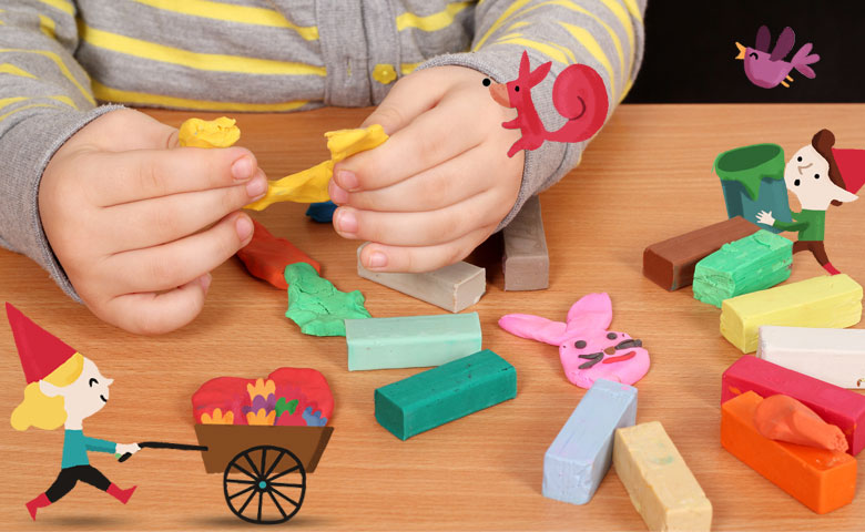 5 juegos con plastilina para niños de 3 años