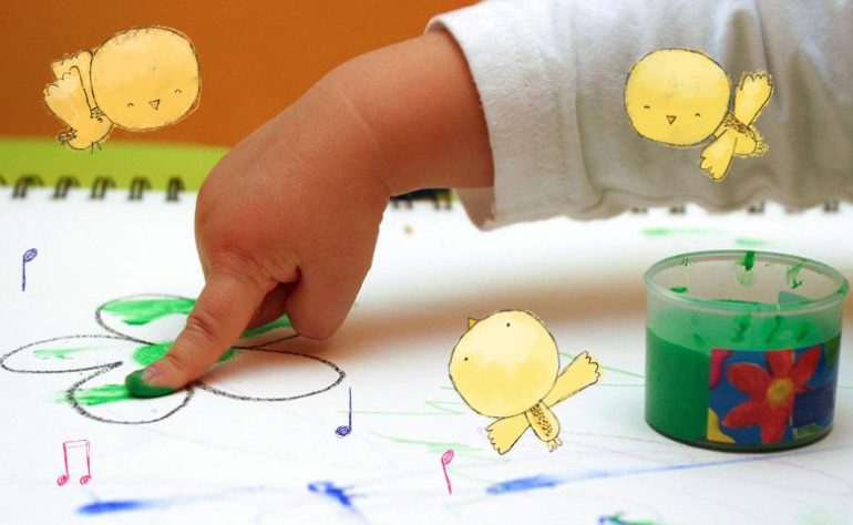 túnel años al menos Pintar con los dedos (dactilopintura): Ideas para bebés – Blog MiCuento
