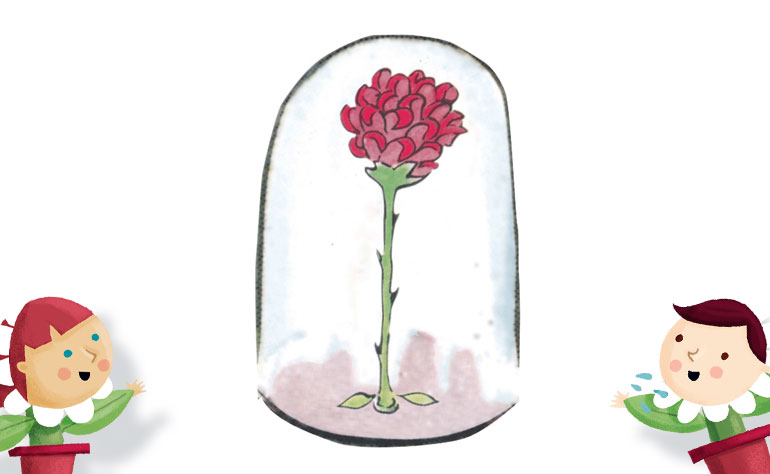 Manualidades infantiles con flores secas - Pequeocio